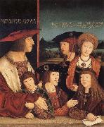 STRIGEL, Bernhard Emperor Maximilian I and his family France oil painting reproduction